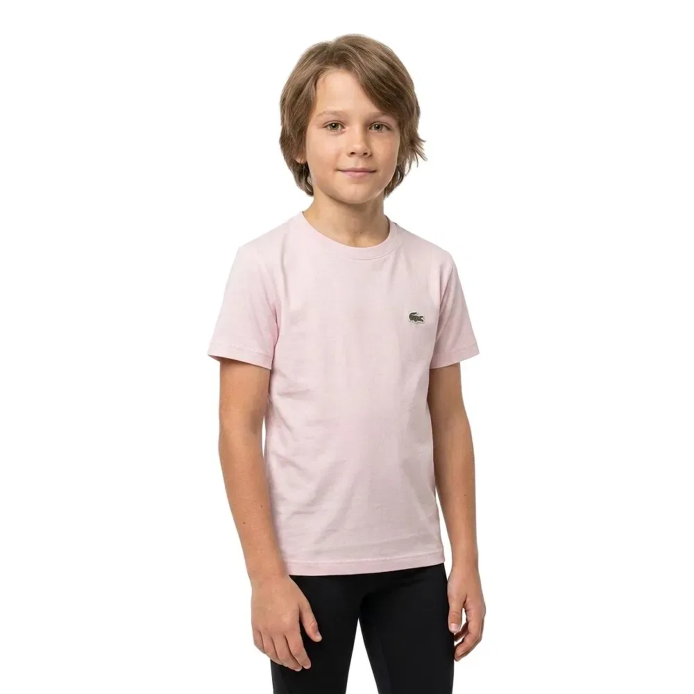 Детская футболка для мальчиков с коротким рукавом Lacoste kids, Pink