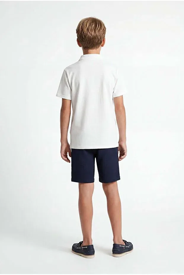 Детские шорты для мальчиков текстурные Paulmark, Navy Blue — фото 3