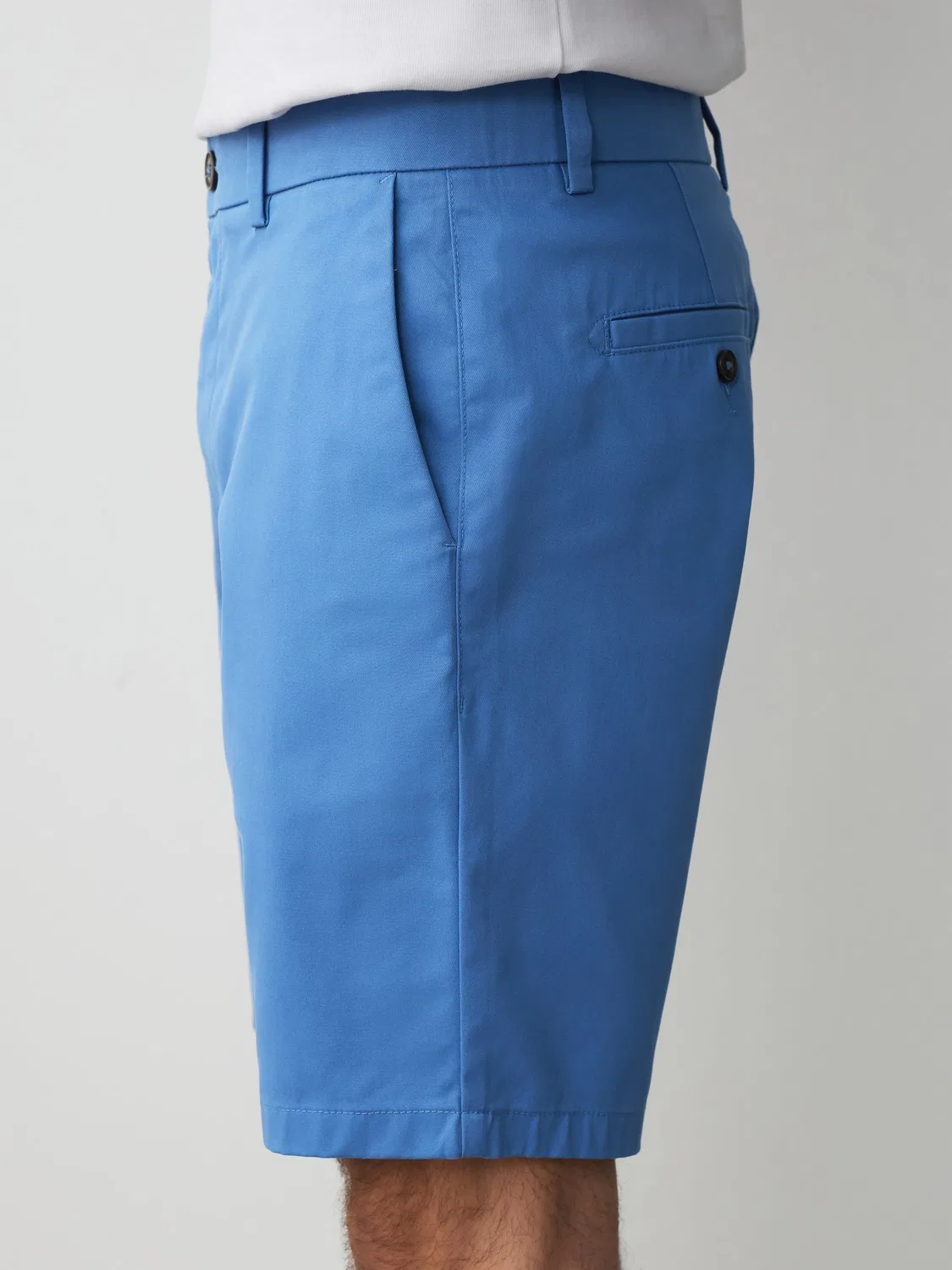 Шорты чинос, Slim Fit, Blue Bright Next, синий — фото 4