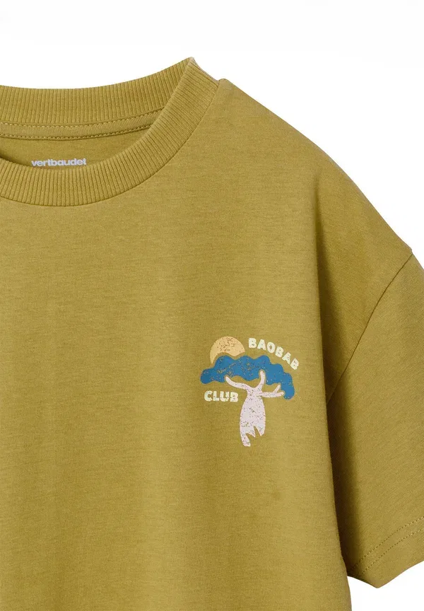Футболка с принтом Print T-shirt Vertbaudet, Kummel — фото 3