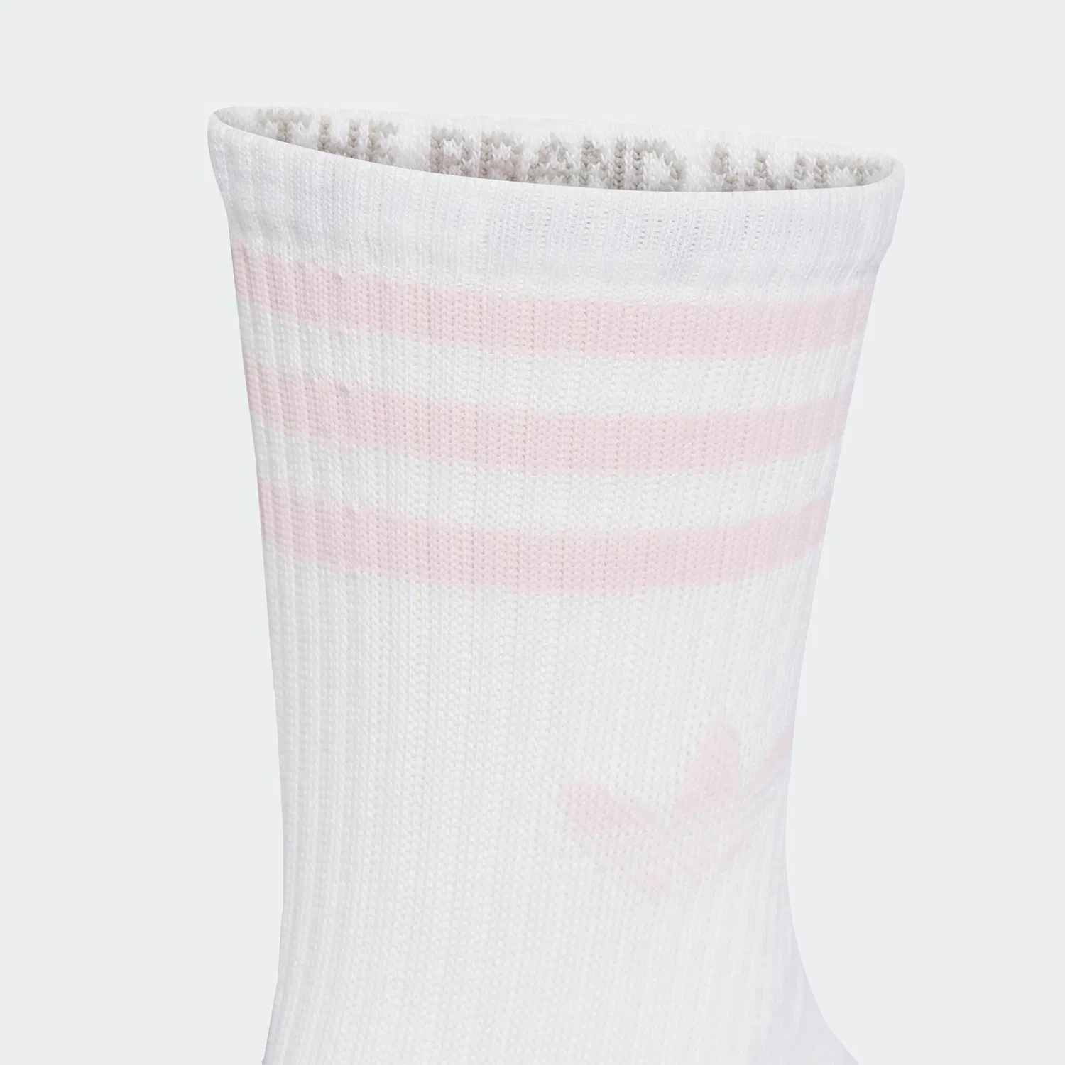 Мужские носки для скейтбординга с тремя полосками Adidas Originals, White/Black/Clear Pink — фото 3