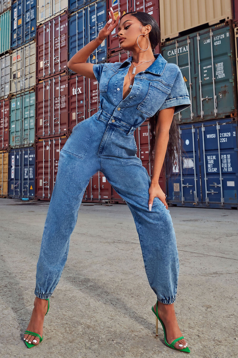 

Комбинезон Fashion Nova MR6769, деним