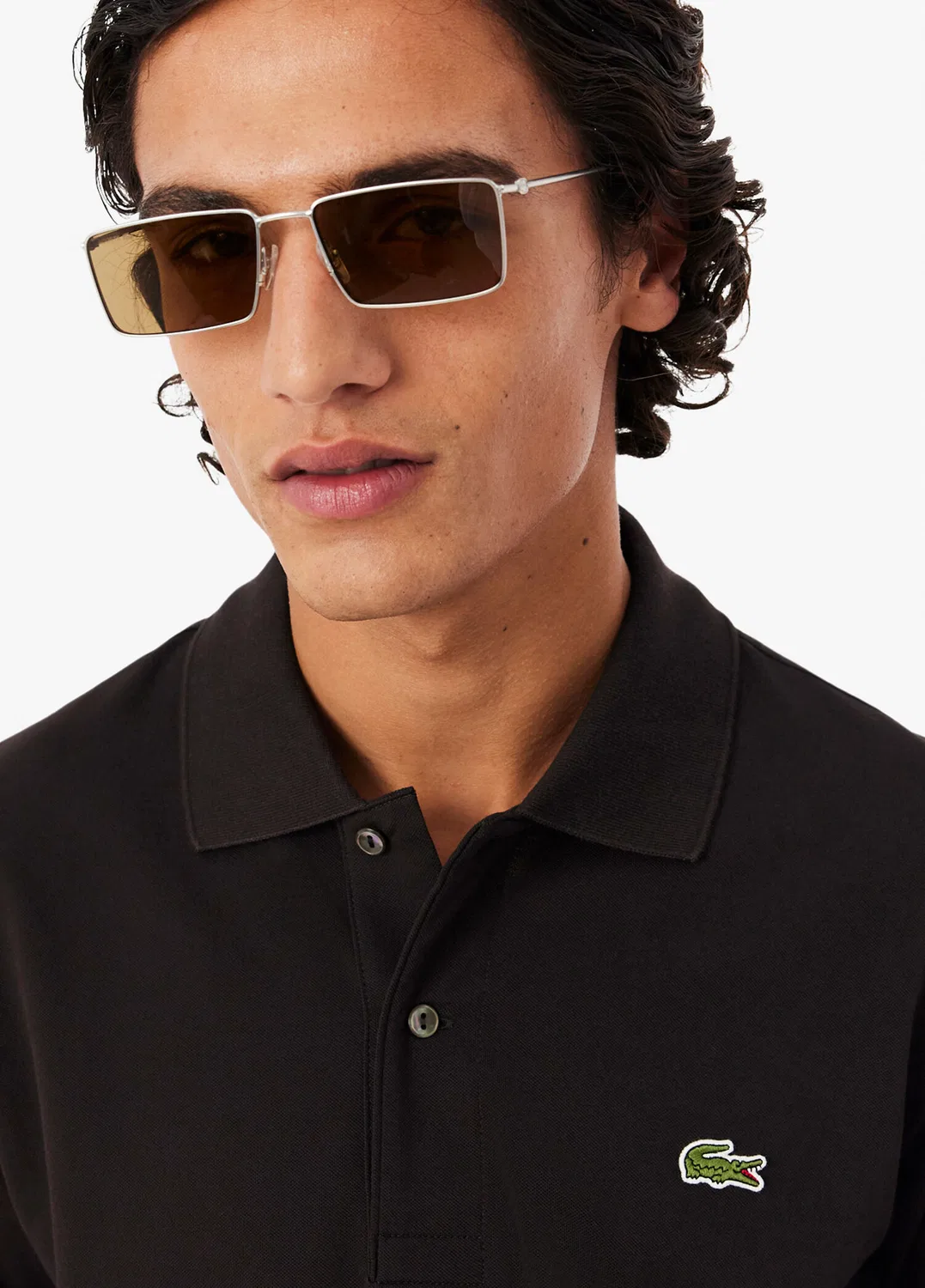 Поло Lacoste L.12.12 Light Classic Fit, коричневый — фото 2