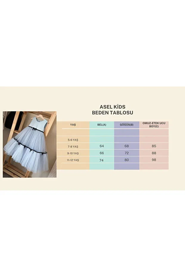 Детское платье для девочек хлопковое Asel Kids, Powder — фото 3