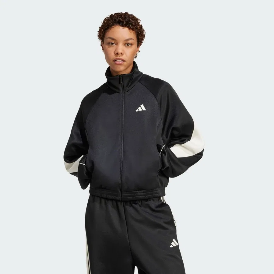 Спортивный свитшот с капюшоном adidas Sportswear JL6886 Stadium Tracktop, Черный
