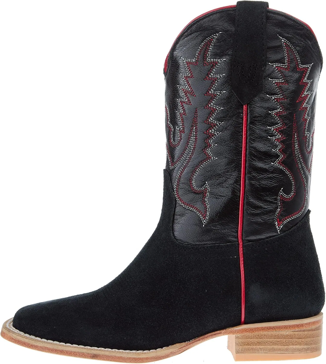 Детские ботинки для девочек с квадратным носком R. Watson Boots, Black — фото 2
