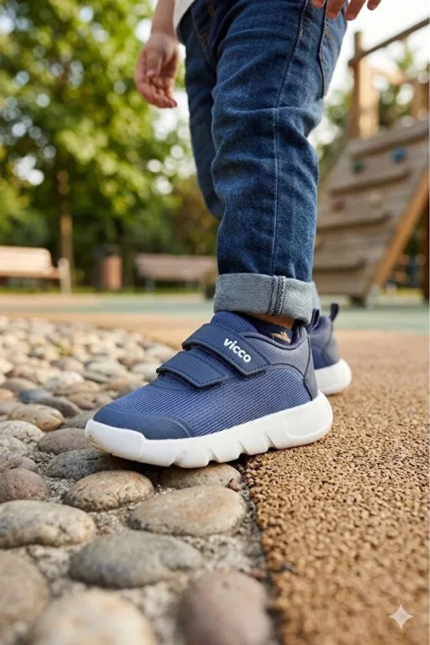 Детские ортопедические сандалии для девочек Vicco, Navy Blue