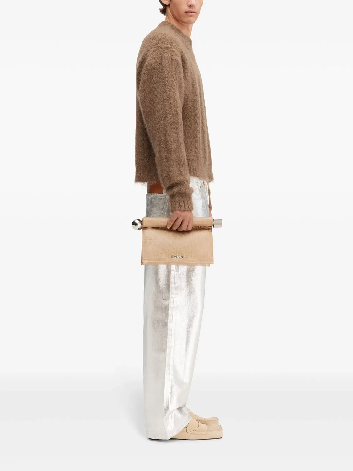 Jacquemus Свитер Nuvola коричневый — фото 4