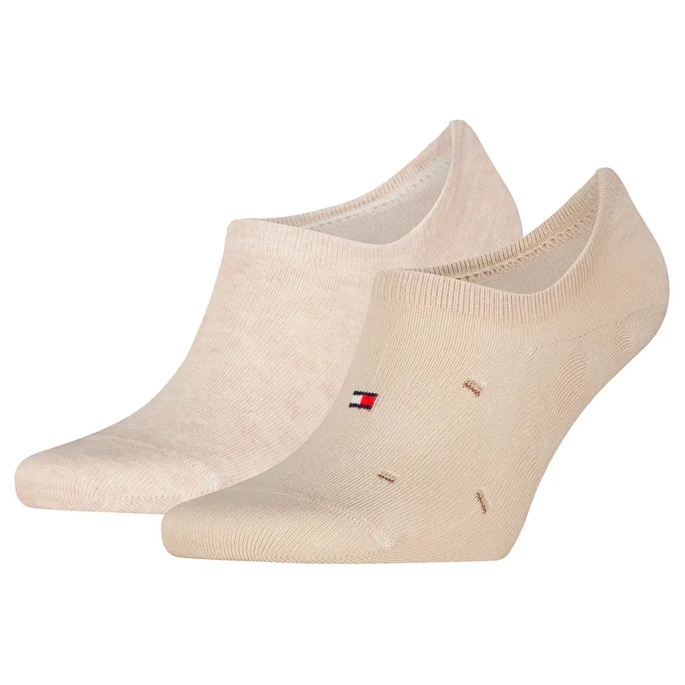 Носки Micro Pattern 2 пары Tommy Hilfiger, бежевый