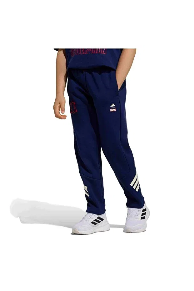 Детские спортивные штаны для девочек однотонные Adidas, Navy Blue