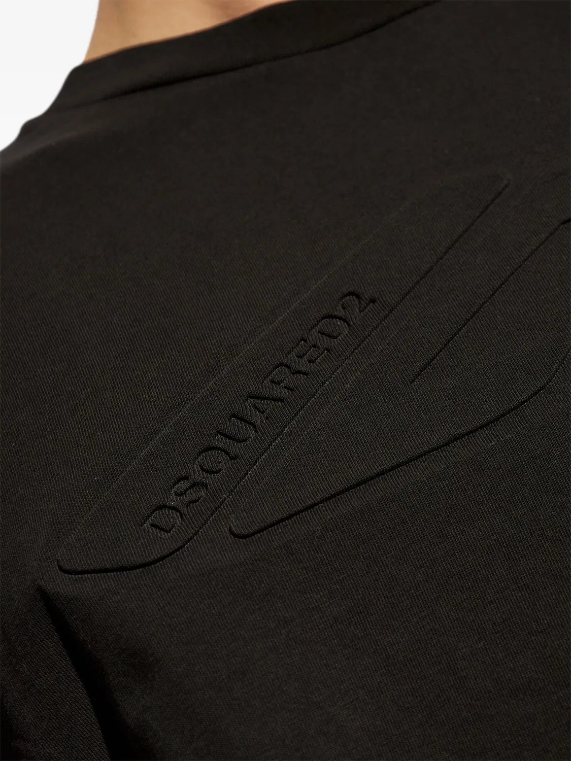 DSQUARED2 Футболка из 100% хлопка черного цвета — фото 4