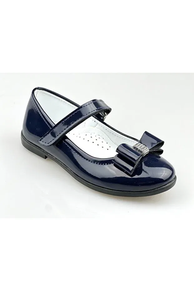 Детские балетки для девочек ортопедические Jojo Kids, Navy Blue