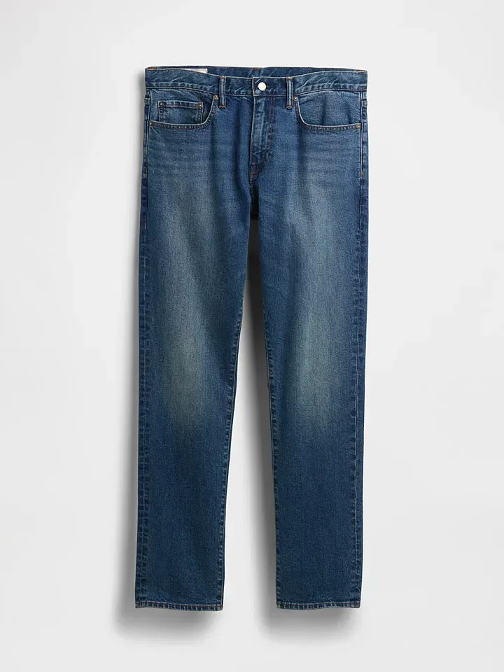 Мужские джинсы slim fit GAP, Dark Blue — фото 4