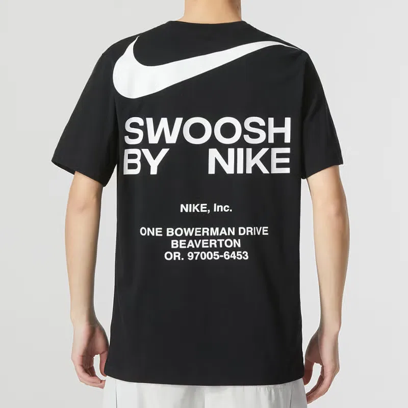 Футболка с принтом Sportswear Big Swoosh Nike, черный — фото 3