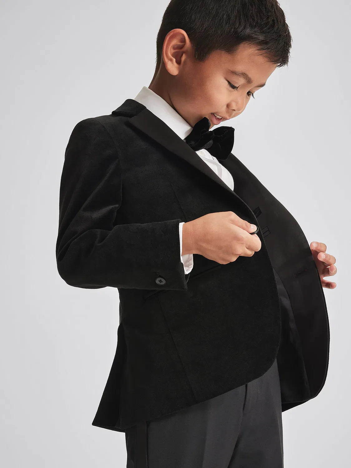 Пиджак однобортный Black Ace Reiss, черный