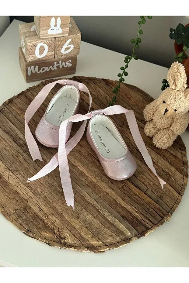 Детские мокасины для девочек кожаные Lilac Ballerina Baby Moccasins Li Puna, Lilac