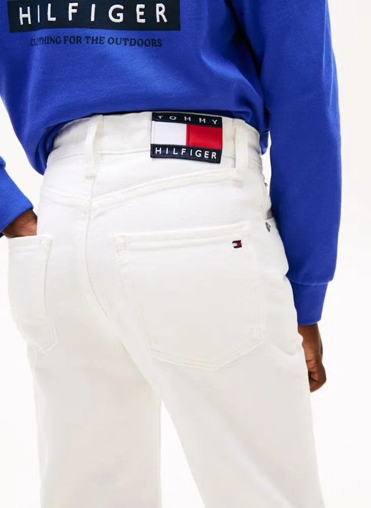 Джинсы мешковатые с флагом бренда Tommy Hilfiger, джинсовый архив — фото 3