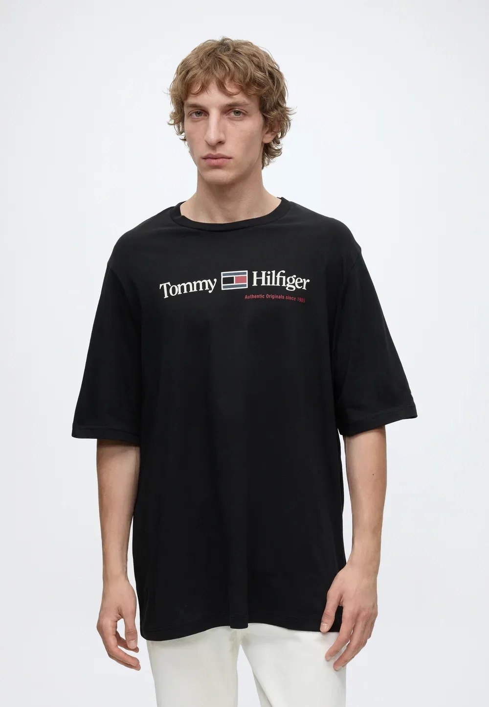 Футболка с графическим принтом - футболка с принтом Tommy Hilfiger, Black