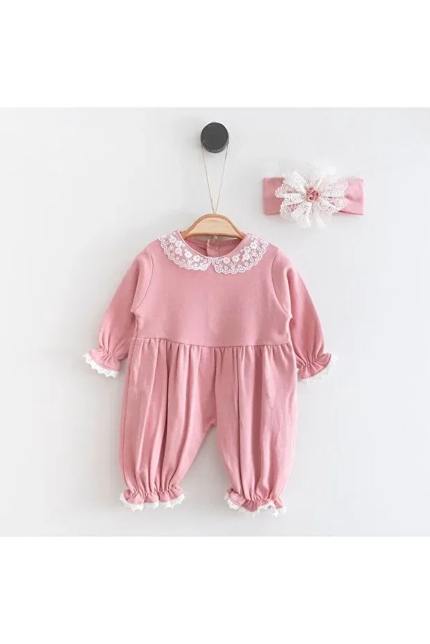 Детский комбинезон для девочек хлопковый Minimus Baby, Rose Dry — фото 2