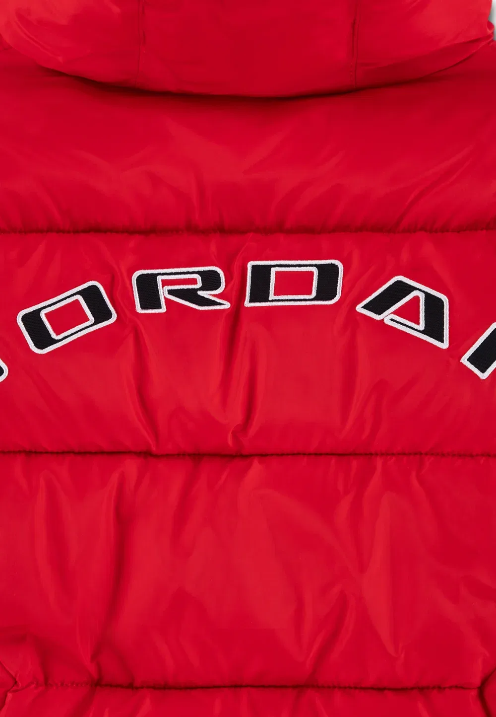 Бруклинский пуховик - зимняя куртка Jordan, University Red — фото 3