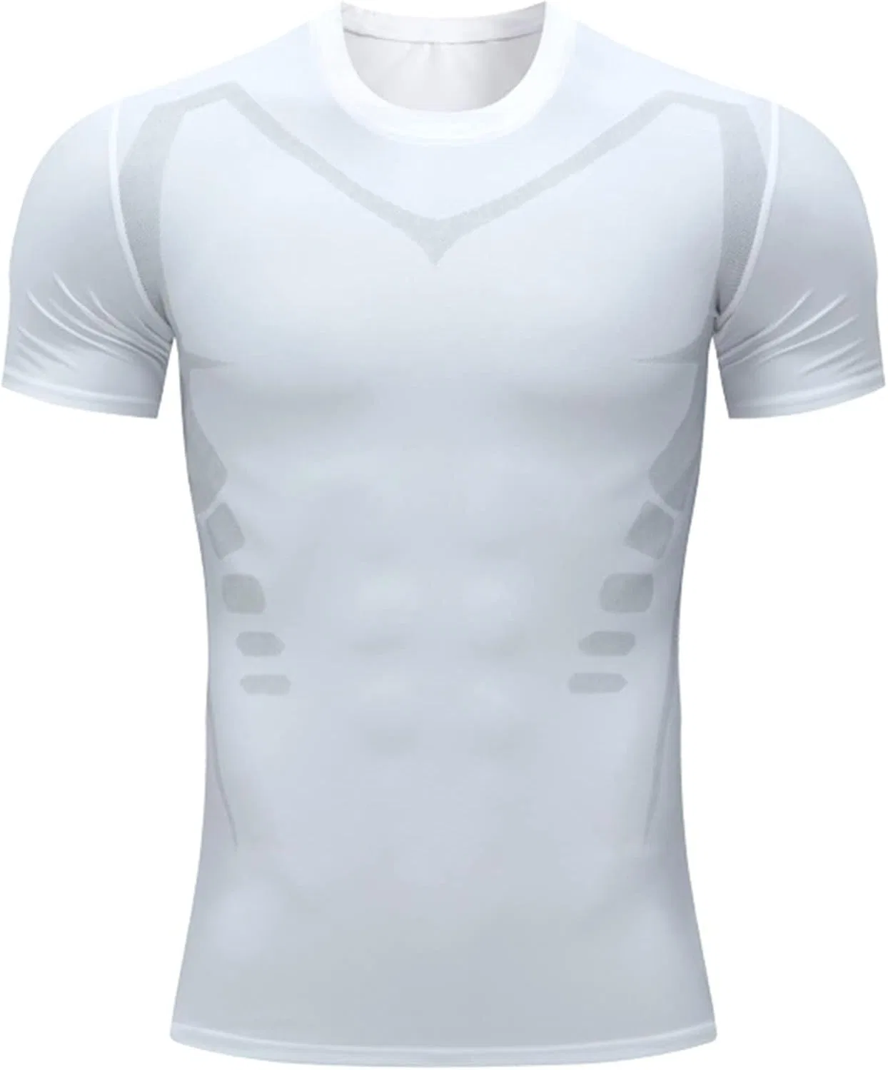 Мужская компрессионная футболка Slim Fit, White
