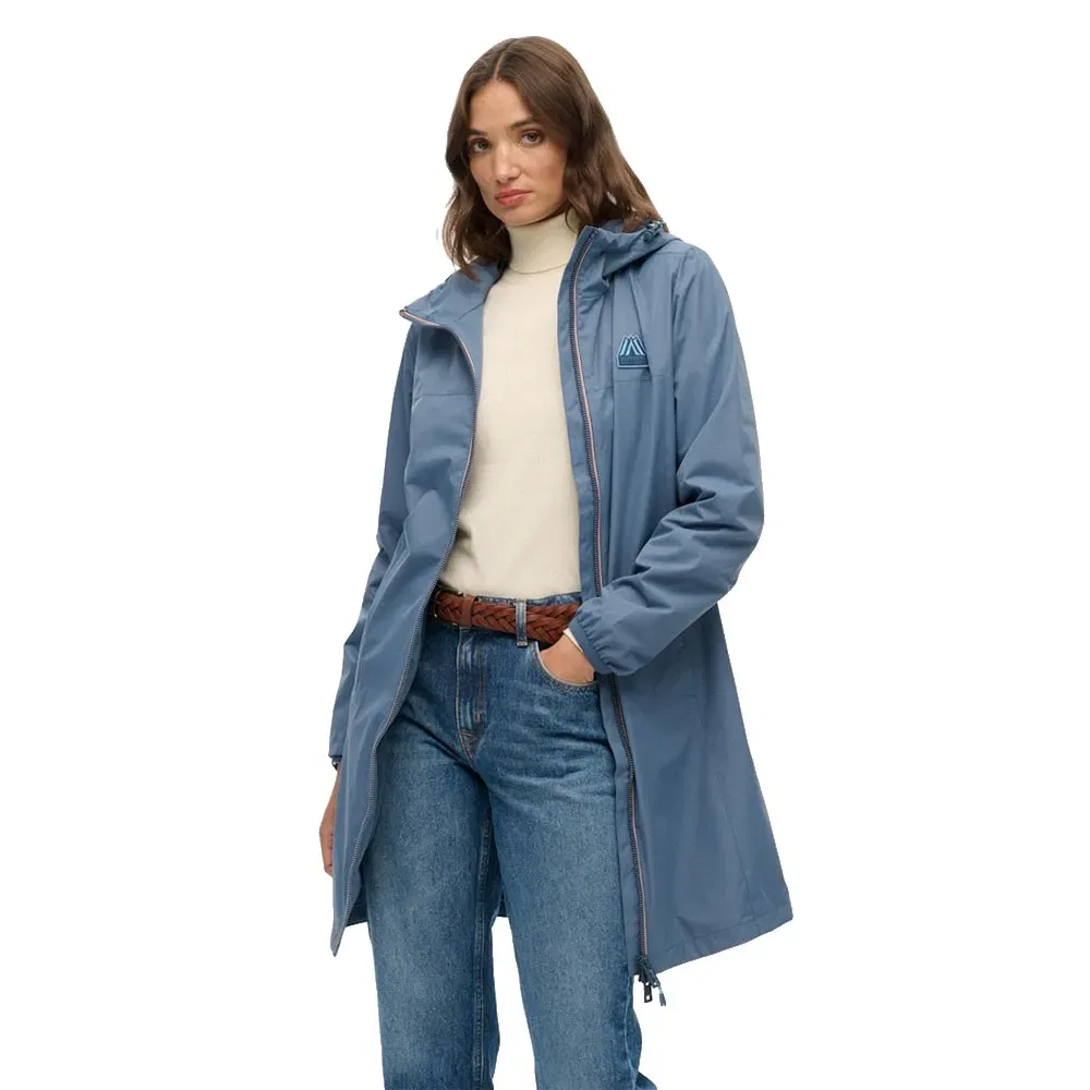 Ветровка Superdry Longline Tri Windbreaker, синий