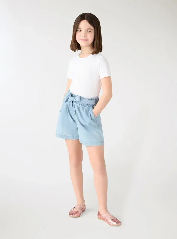 Шорты джинсовые Corto Terranova, Blu Denim Chiaro, светло-голубой