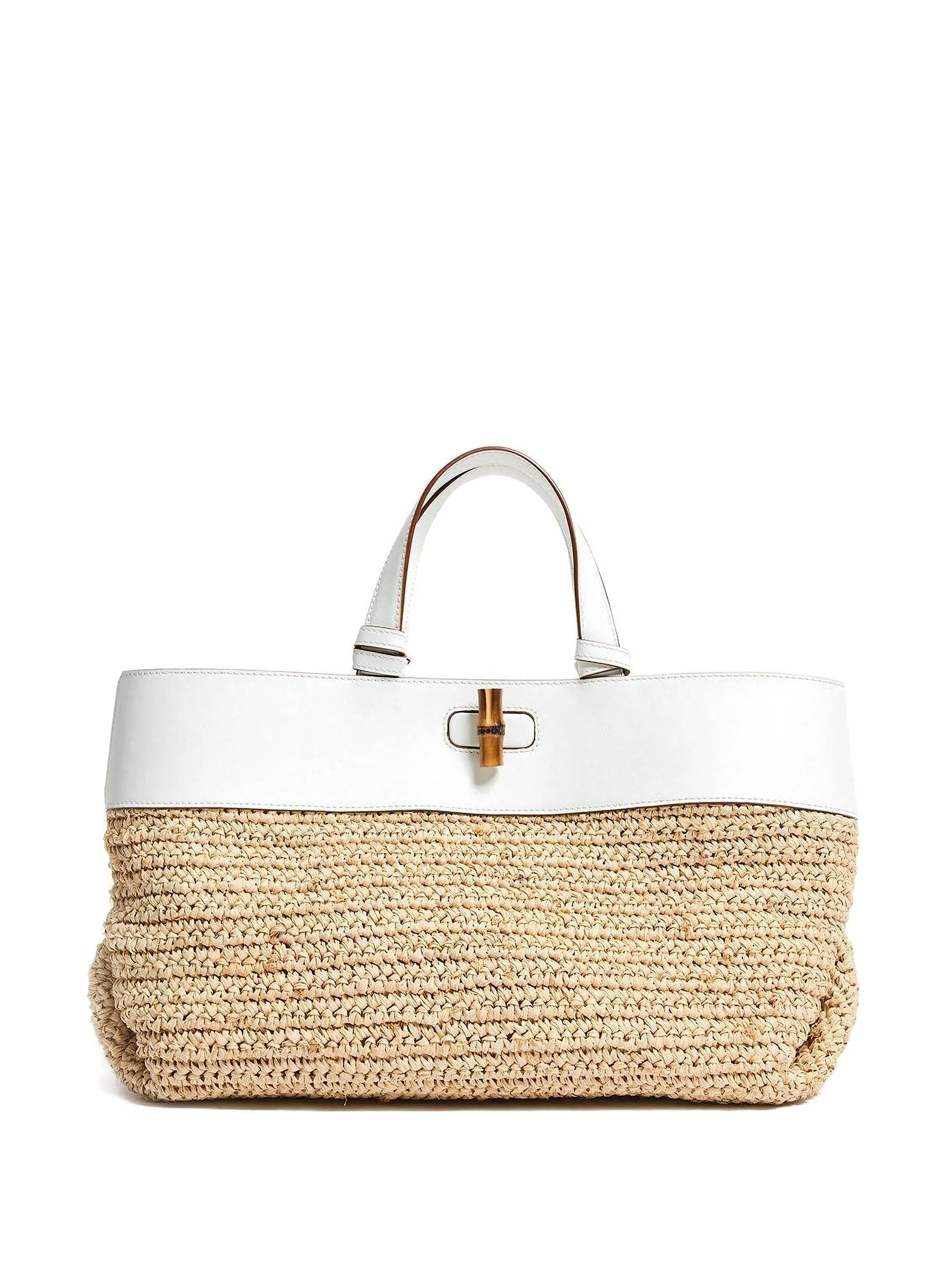 

Парковая соломенная сумка-тоут Pamela Munson, белый