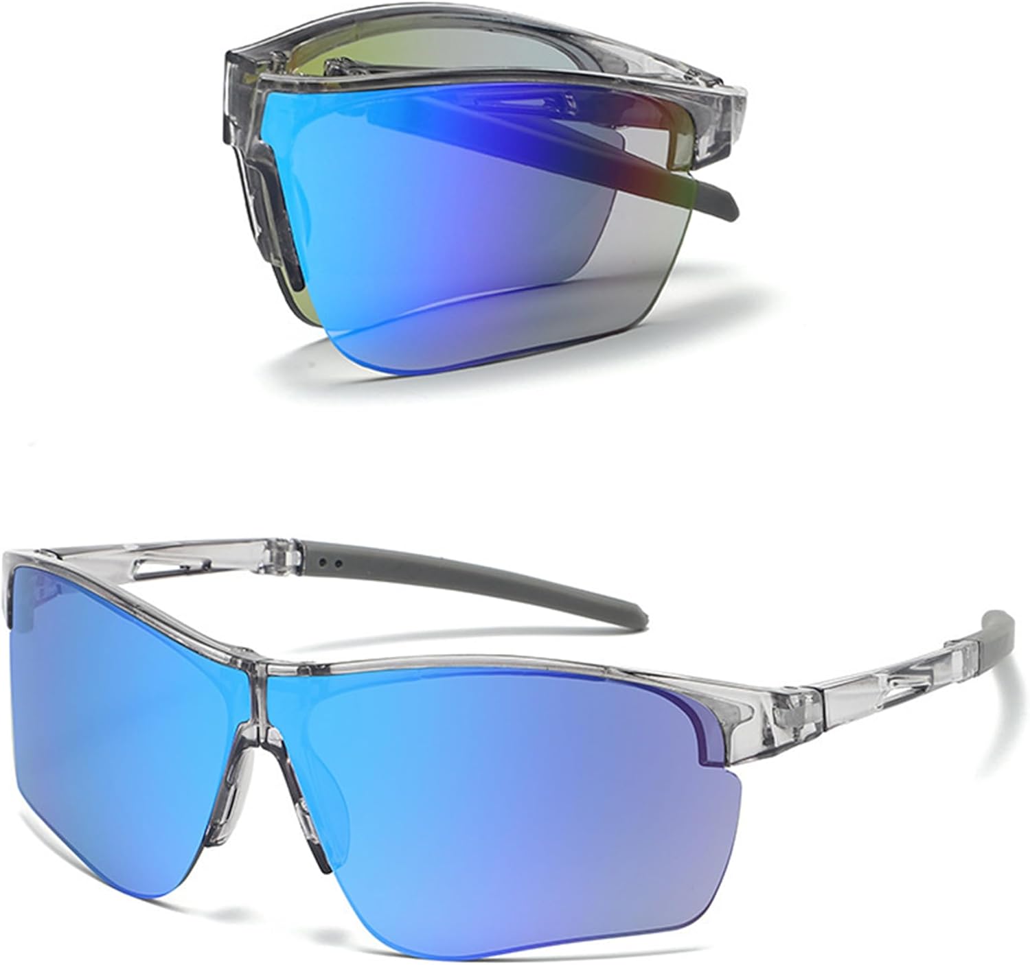 

Складные спортивные солнцезащитные очки bullabulling для мужчин и женщин, обеспечивающие комфорт в течение всего дня, с защитой UV400, подходят для езды на велосипеде, рыбалки и вождения, C3