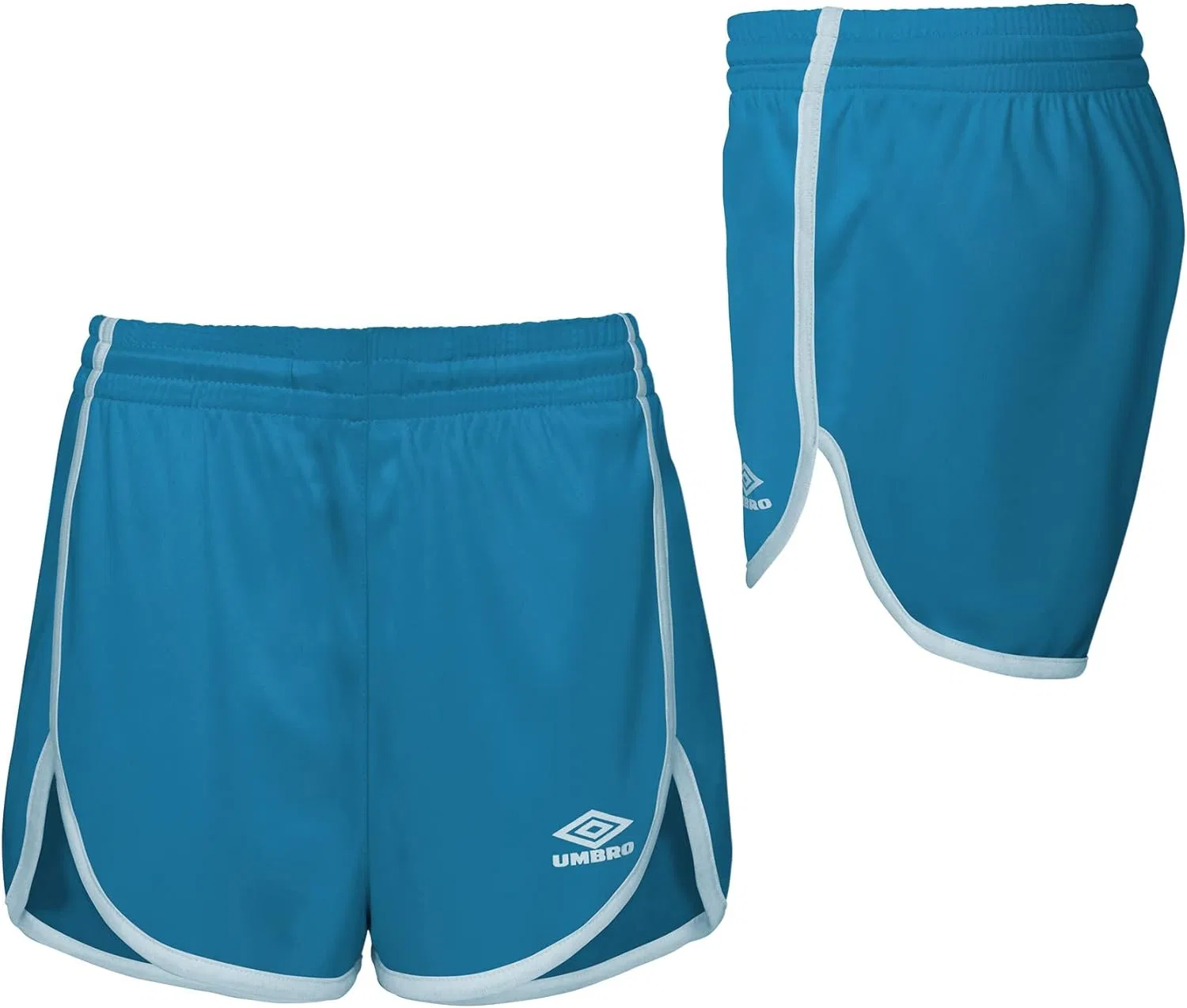 Классические спортивные шорты для девочек Umbro, Blue Jewel/Ice Moon — фото 4