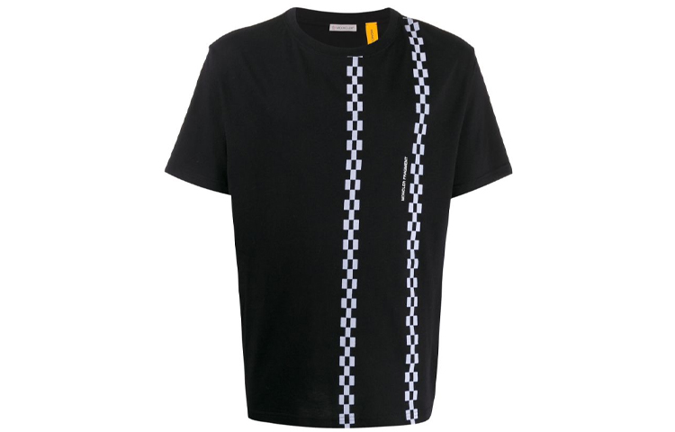 

Футболка с полосками X Fragment Hiroshi Fujiwara Racing Moncler, черный