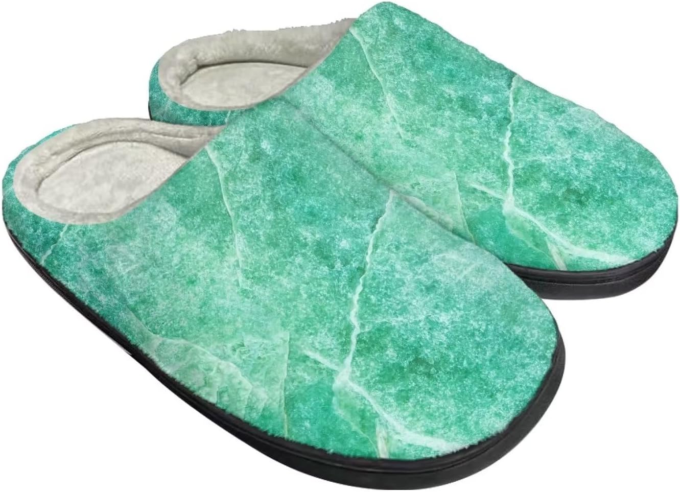

Унисекс тапочки Howilath из фланели, модные домашние тапочки с теплым и дышащим флисом, размеры-2XL, зеленый