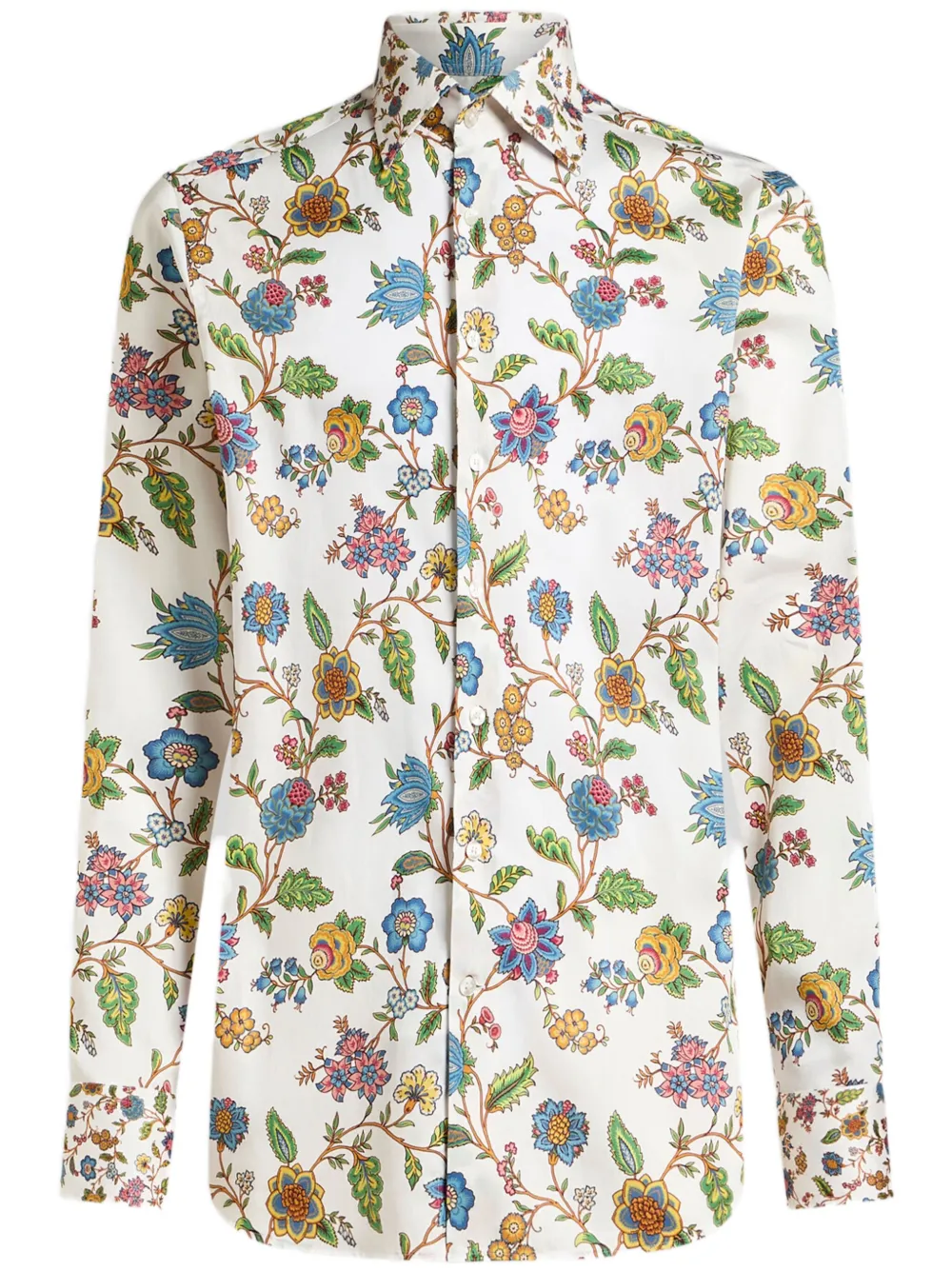 

Рубашка с цветочным принтом ETRO, белый