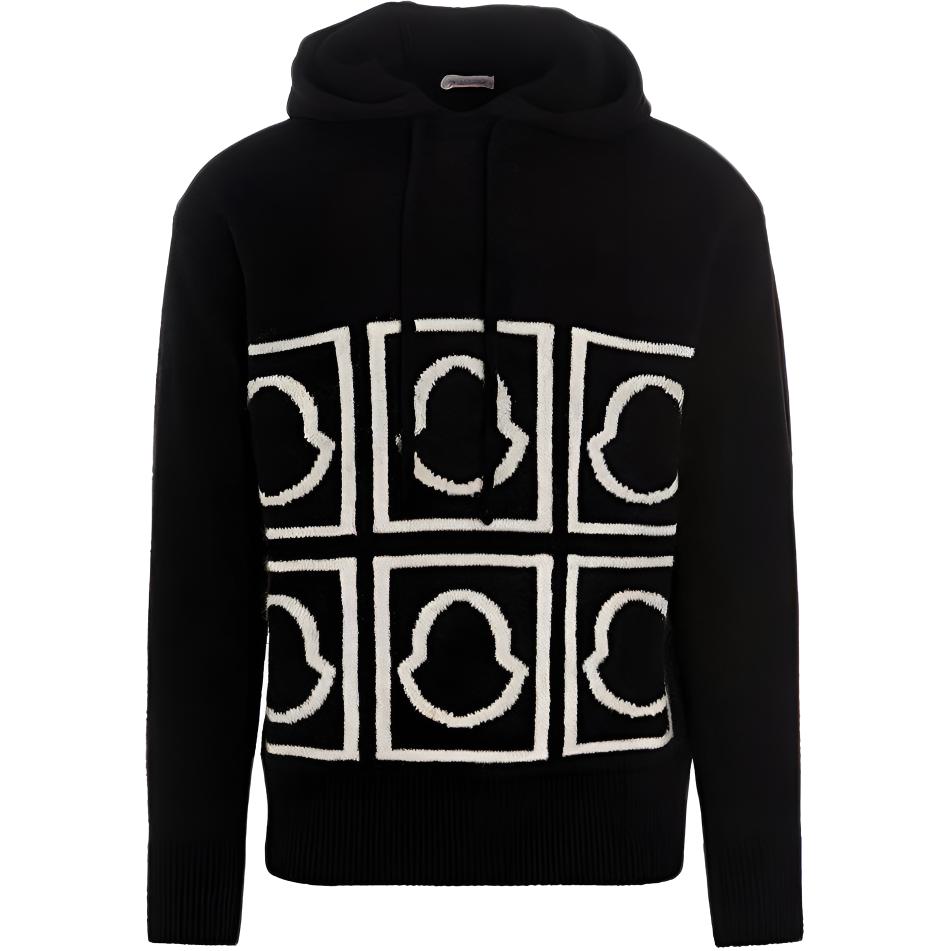 

Свитшот с интарсией Moncler, черный