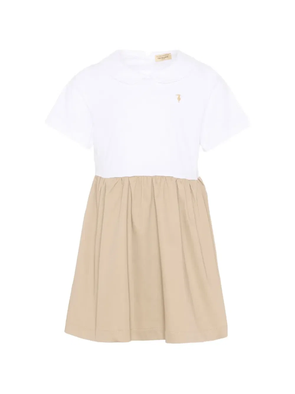 Расклешенное платье Trussardi Junior, белый