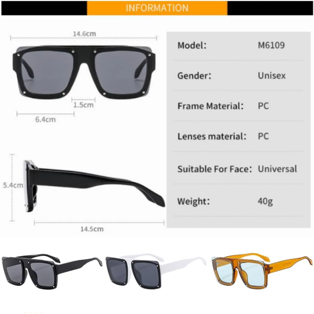 

Повседневные солнцезащитные очки для женщин и мужчин в стиле ретро с заклепками, роскошные, с цветными линзами, защита от УФ-излучения UV400 UATXTAU, Pink Tea Pink