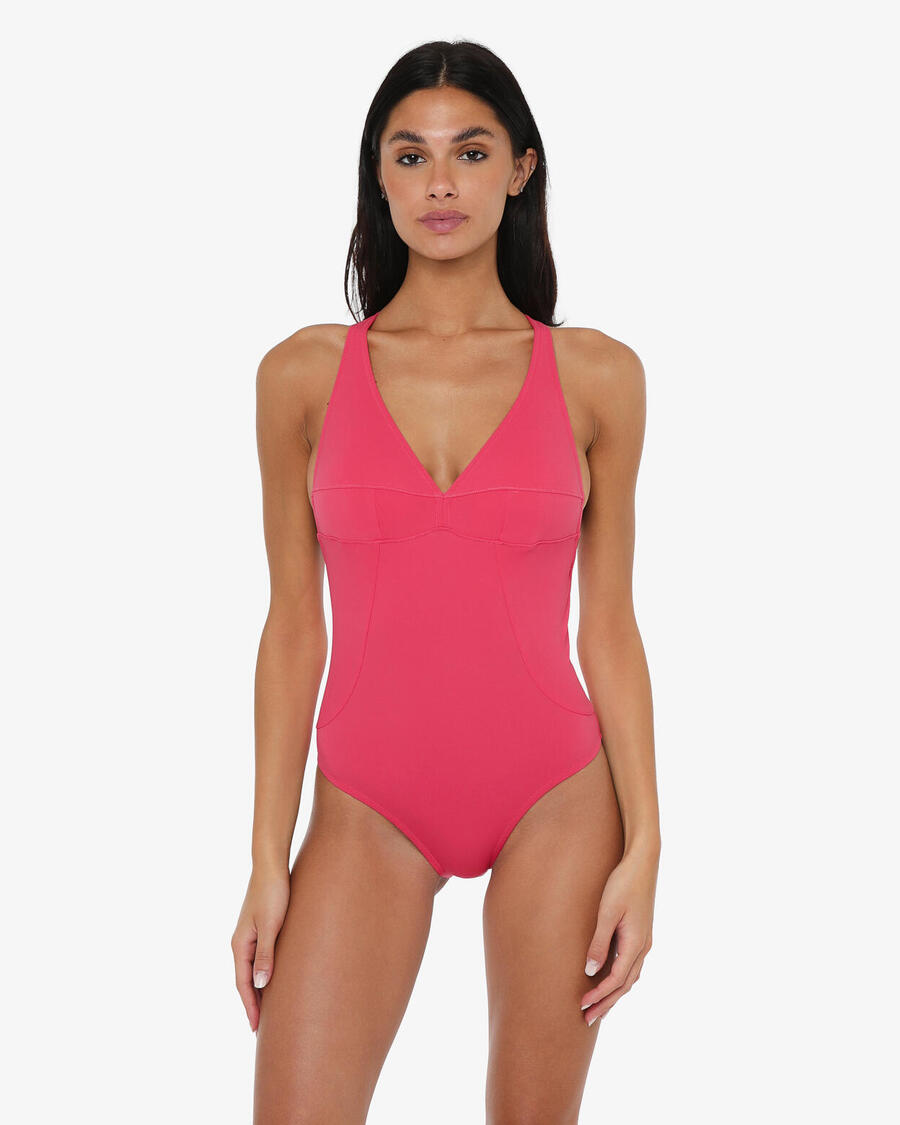 

JAKED Синтетические купальники малинового цвета для женщин