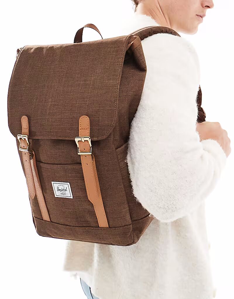 

Маленький рюкзак Herschel Supply Co для отдыха в шоколадно-коричневом цвете