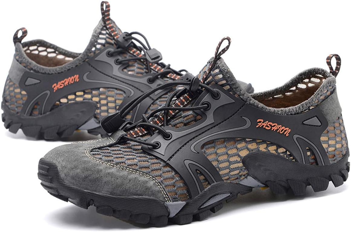 

Мужские быстросохнущие аква-кэмп кроссовки CrazcatZ для прогулок по пляжу, побережью реки, катания на лодках и байдарках Crazycatz, серый