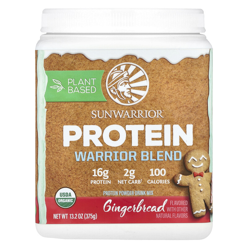 

Sunwarrior, Protein Warrior, пряники, 375 г (13,2 унции)