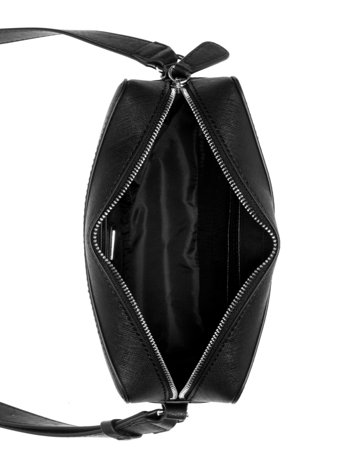 

через плечо Zadora с молнией сверху Guess Factory, цвет Black Multi