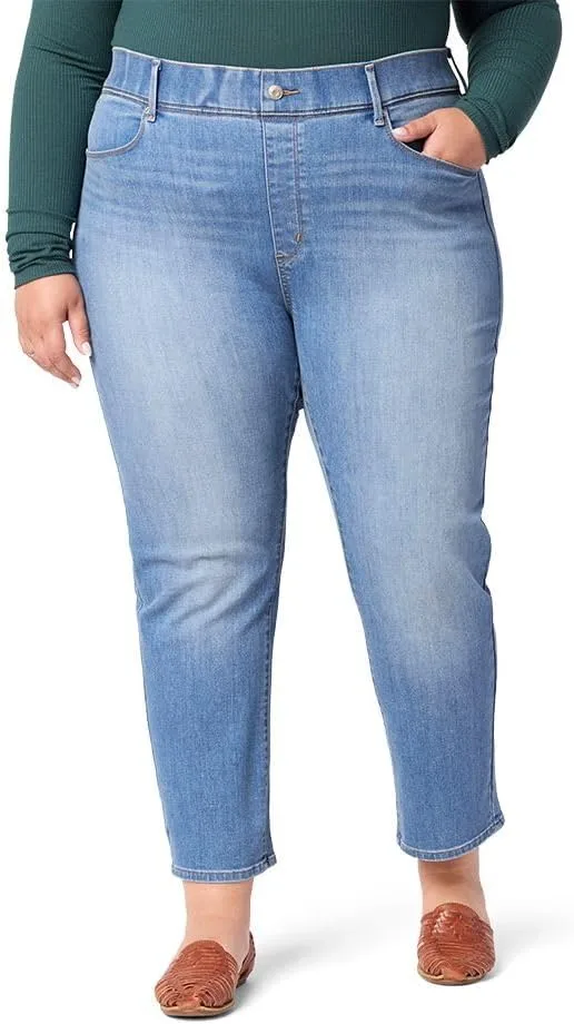 

Levi Strauss Signature Gold women's джинсы Totally Shaping Ultimate Ankle Straight Mid-Rise Stretch