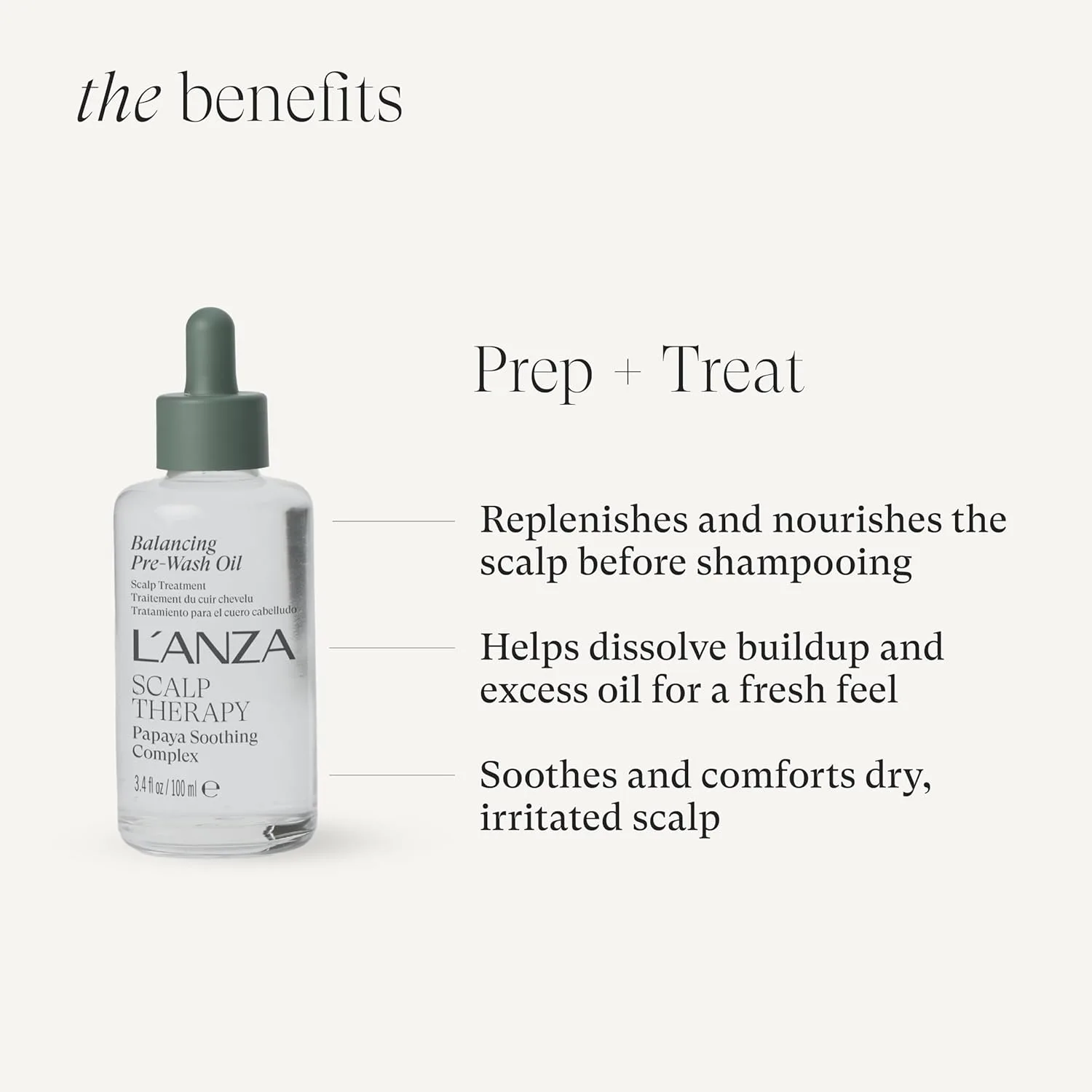LNZ Scalp Therapy Балансирующее масло для предварительного умывания и несмываемая сыворотка L'Anza — фото 2