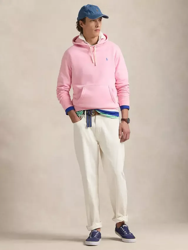 Толстовка из хлопкового флиса, цвет карамельно-розовый Ralph Lauren — фото 4