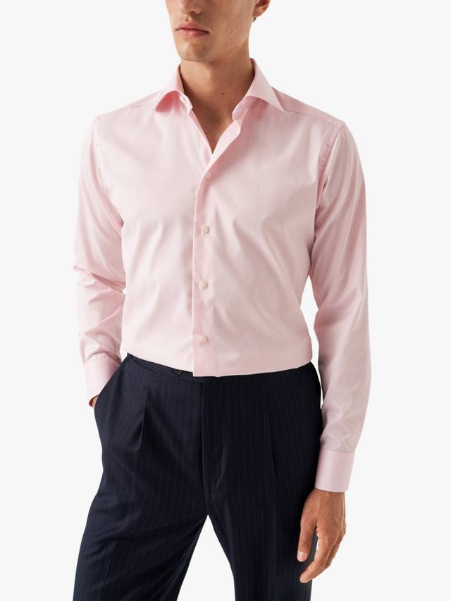 

Хлопковая рубашка Slim Fit из твила Eton, Pink