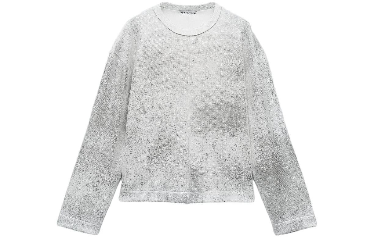 

Футболка женская серебряная Zara