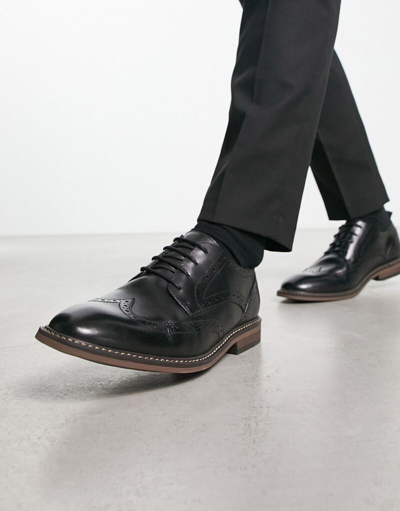 

Schuh – Raffe – Черные кожаные броги