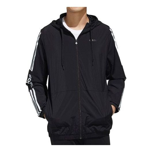 

Куртка adidas neo Sports Loose Hooded Jacket Black, черный