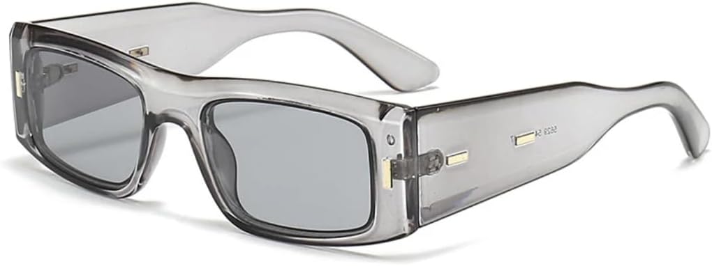 

Мужские солнцезащитные очки Fashion Rivets с широкими дужками в стиле ретро, ​​сине-зеленые, с защитой от УФ-излучения UV400; женские солнцезащитные очки Tea Gradient UUPTTPL, Gray Light Gray