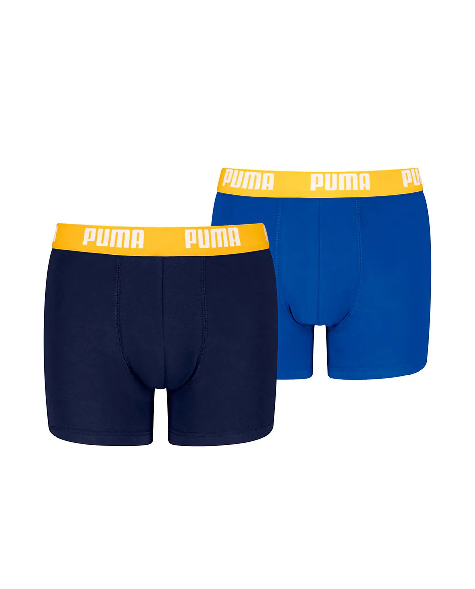 

Детские трусы-боксеры PUMA — мягкие на ощупь и с удобным поясом (2 шт. в упаковке), темно-синий